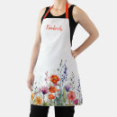 Search for spring flowers monogram aprons Summer