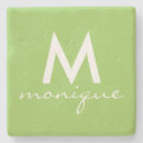 Search for lime green coasters Monogrammed