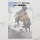 Search for cowboy stationery paper Western