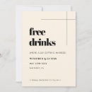 Search for free drinks save the dates Retro