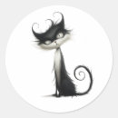 Search for black and white cats stickers Tuxedo cat