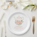 Search for tea party paper plates Blush pink flowers