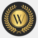 Search for laurel wreath monogram stickers Elegant