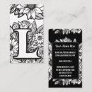 Search for l a business cards Monogrammed