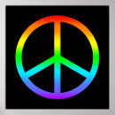 Search for rainbow peace sign posters Hippie