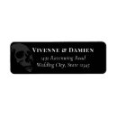 Search for goth wedding return address labels Elegant