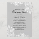 Recherche de gris et blanc invitations Vintage