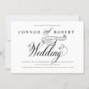 Recherche de romance invitations Noir et blanc
