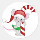 Search for christmas mice stickers Candy cane