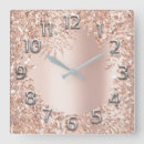 Search for blush pink floral clocks Rose