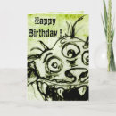 Search for monster halloween cards Green