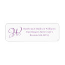 Search for lavender return address labels Classic