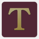Search for letter t stickers Gold