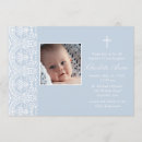Search for blue damask christening invitations Vintage