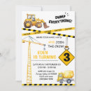 Search for construction 3rd birthday invitations Party