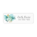 Search for aqua return address labels Floral