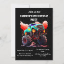 Search for monster truck birthday invitations Boy