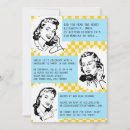 Search for retro bachelorette party invitations Blue