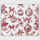 Search for nostalgic christmas wrapping paper Red