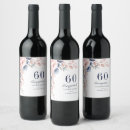 Search for 60th birthday wine labels Blush pink