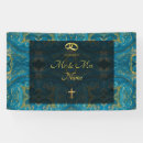 Search for bride and groom name banners Reception