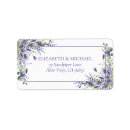 Search for purple floral wedding return address labels Elegant