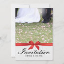 Search for red ribbon wedding invitations Elegant