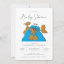 Search for sesame street baby shower invitations Cookie monster