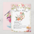 Search for shabby chic tea party invitations Romantic teapot teacup china