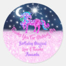 Recherche de lune bleue autocollants Licorne
