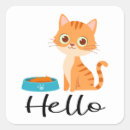 Search for orange tiger cat stickers Cartoon