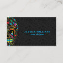 Search for sugar skull business cards Black
