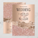 Search for rosegold wedding invitations Black