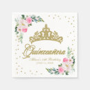Search for pink and gold napkins Floral