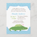Recherche de alligator baby shower invitations Moderne
