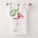 Search for pink flamingo bath towels Elegant