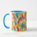 Search for harlequin pattern mugs Blue