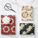 Search for red gold christmas wrapping paper Boho