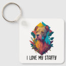 Search for staffy keychains Dog