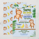 Search for monkey birthday invitations Party animals