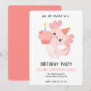 Search for axolotl birthday invitations Kawaii