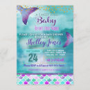 Search for mermaid baby shower invitations Under the sea