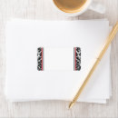 Search for damask rectangle wedding stickers Black and white