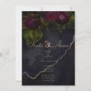 Search for purple geode wedding invitations Dark