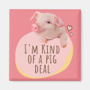 Recherche de porc rose magnets Porcelet