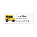Search for school bus yellow return address labels Teacher