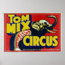 Search for old circus posters Red