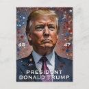 Recherche de donald trump président cartes postales Patriotique