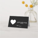 Search for heart shaped wedding place cards Elegant