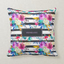 Recherche de noir blanc turquoise coussins Floral